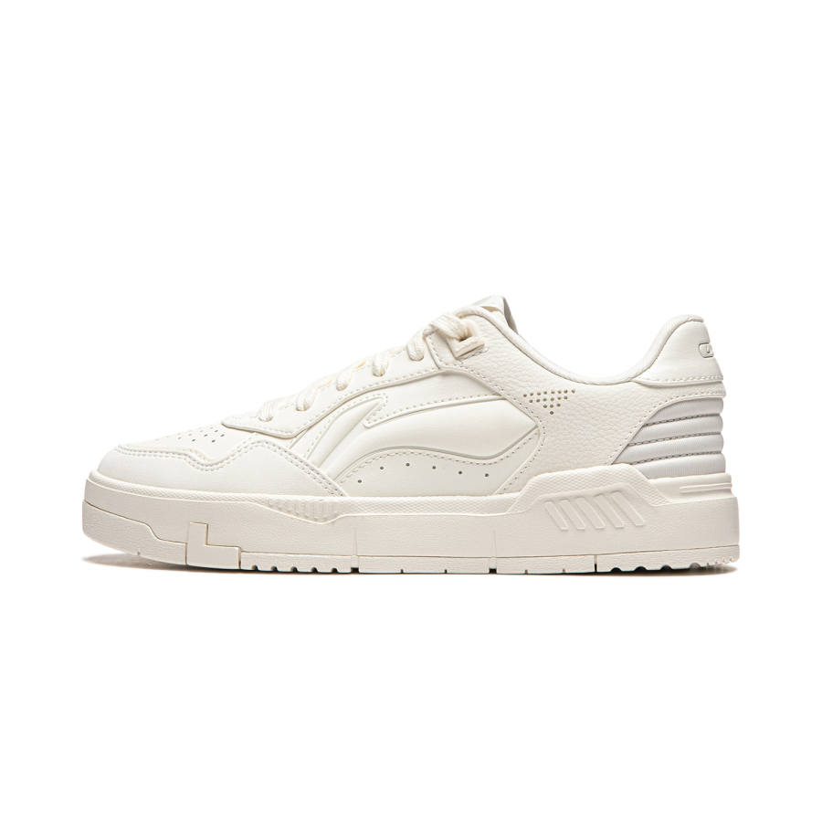 Li-Ning Li Ning Common 80s Slip Resistant Abrasion Resistant Low top Skateboard Shoes Women's White