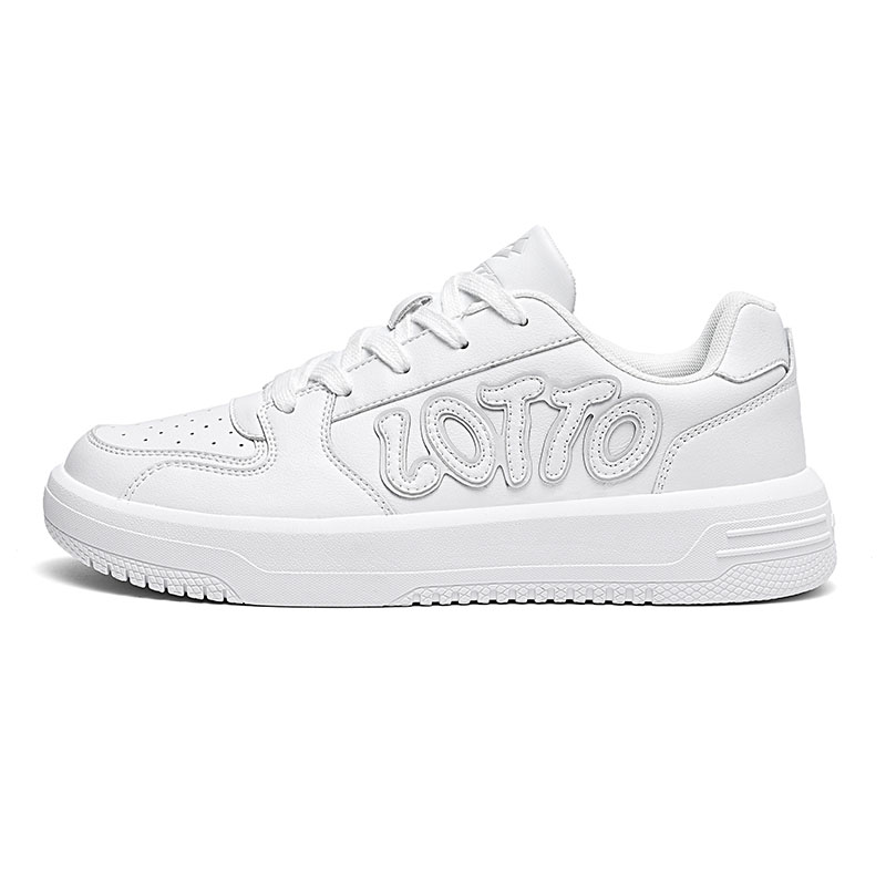 LOTTO Slip Resistant Abrasion Resistant Low top Skateboard Shoes Women's White
