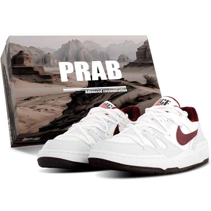 Nike Nike Full Force Abrasion Resistant Lightweight Wear resistant And Lightweight Low top Skateboard Shoes Unisex Ecru Gray