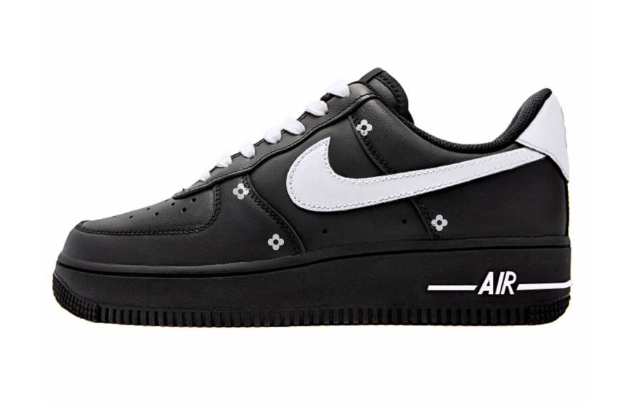 Nike Nike Air Force 1 Low top Skateboard Shoes Women's Black White