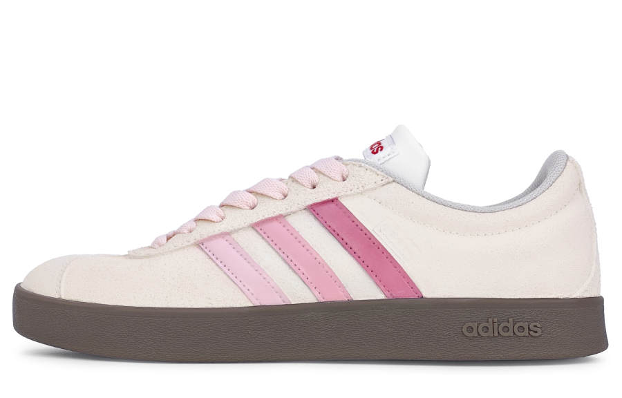 Adidas Adidas Neo VL COURT 2.0 Strawberry Buffy Slip Resistant Abrasion Resistant Low top Skateboard Shoes Women's Ivory