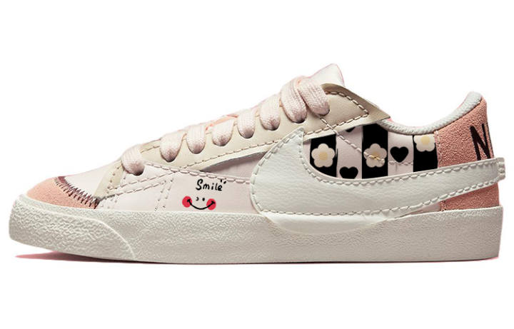 Nike Nike Blazer Skateboard Shoes Women's Low Top White/Pink