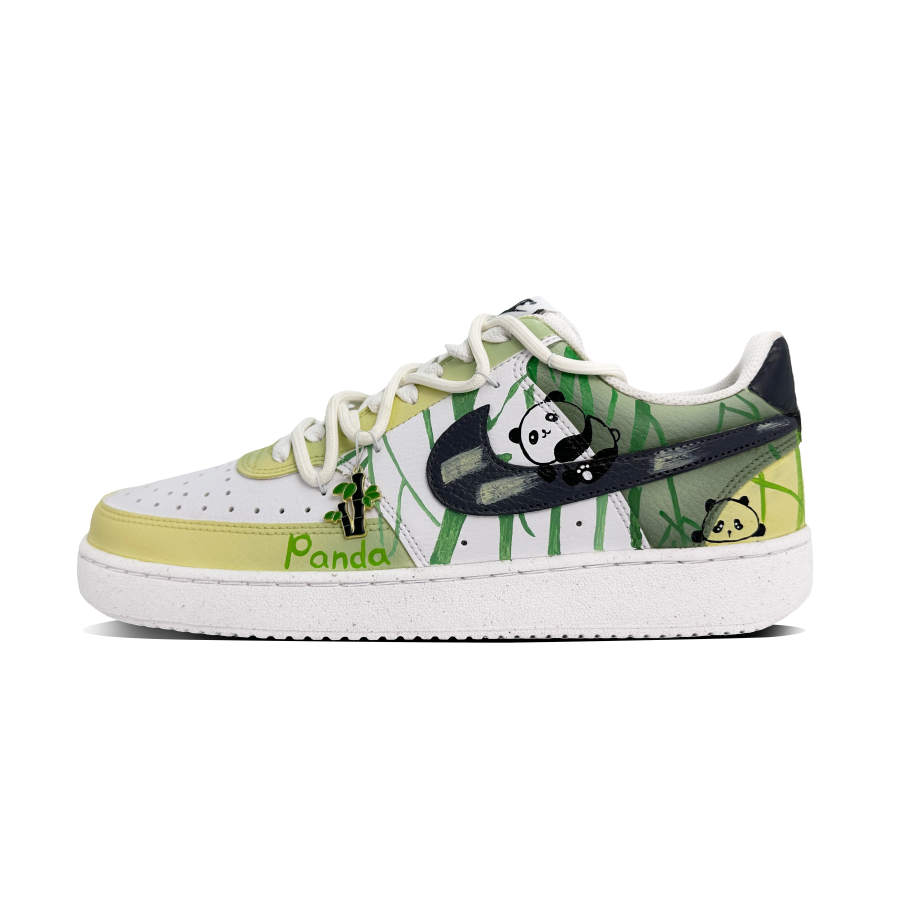 Nike Nike Court Vision 1 Yellow Rhyme Bear Tracks Slip Resistant Abrasion Resistant Low top Skateboard Shoes Men's