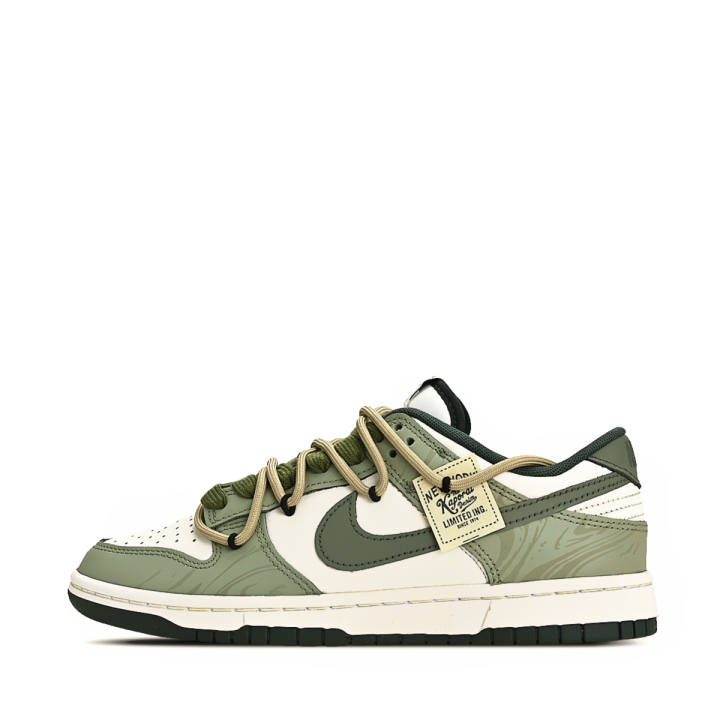 Nike Nike Dunk LOW RETRO Slip Resistant Abrasion Resistant Low top Skateboard Shoes Unisex Olive Green