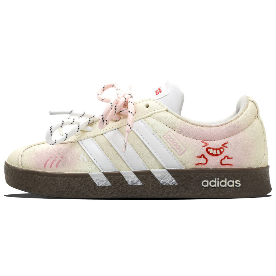 Adidas Adidas VL COURT 2.0 Skateboard Shoes Unisex Low Top Yellow