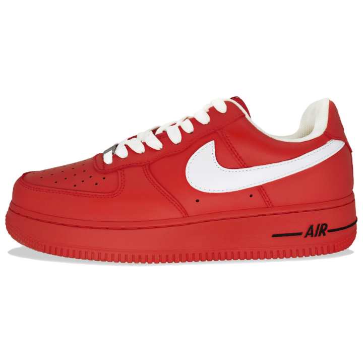 Nike Nike Air Force 1 Sunrise Glow Cow Leather Slip Resistant Low top Skateboard Shoes Men's Red White