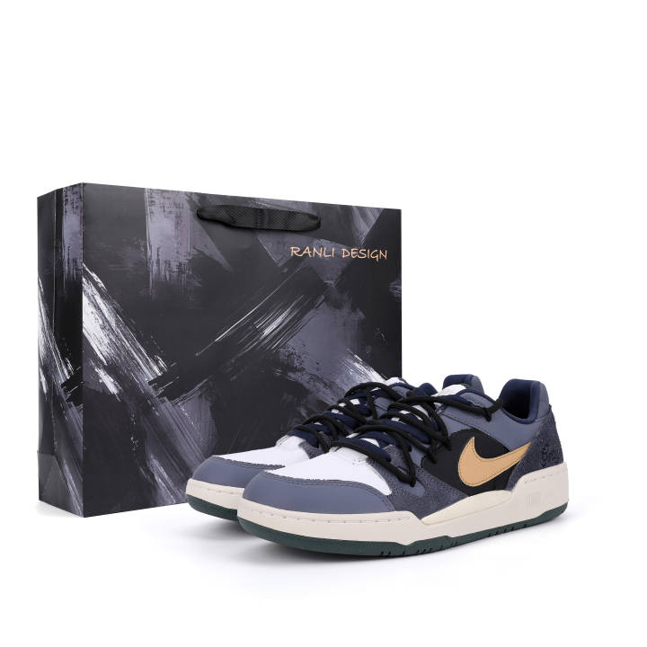 Nike Nike Full Force Coverage Cushioning Coverage Cushioning Low top Skateboard Shoes Men's Blue Black