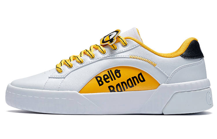 361° MINIONS x 361° Minions Collaboration Coverage Low top Skateboard Shoes Women's Vintage Yellow