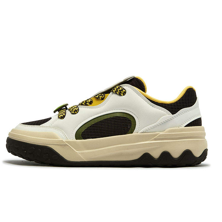 361° Shortbread Slip Resistant Abrasion Resistant Low top Skateboard Shoes Women's White Brown