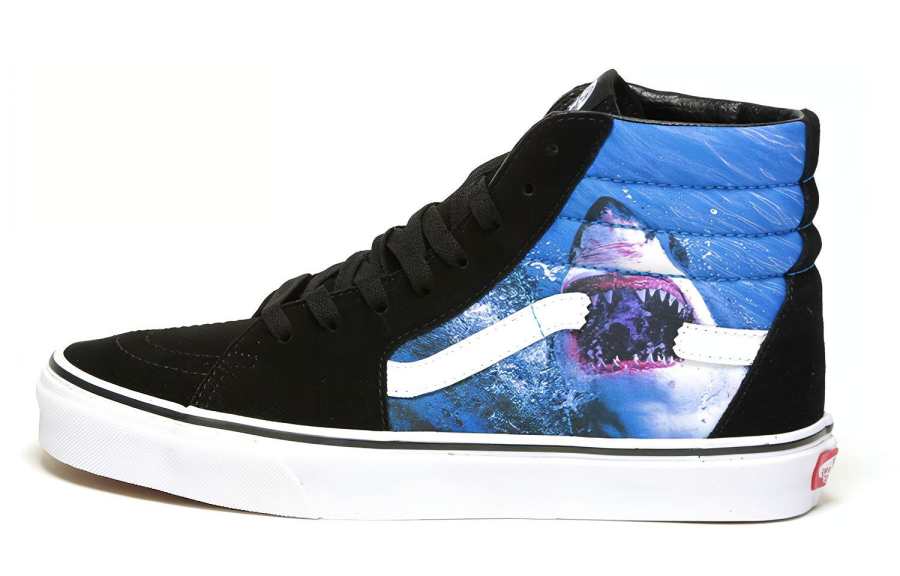 Vans Sk8 Shark Week x Sk8 Vans-Hi 'Black Blue'