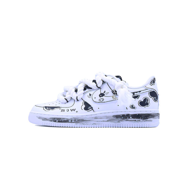 Nike Nike Air Force 1 Singularity, Fun Graffiti Slip Resistant Abrasion Resistant Slip Resistant Abrasion Resistant Low top