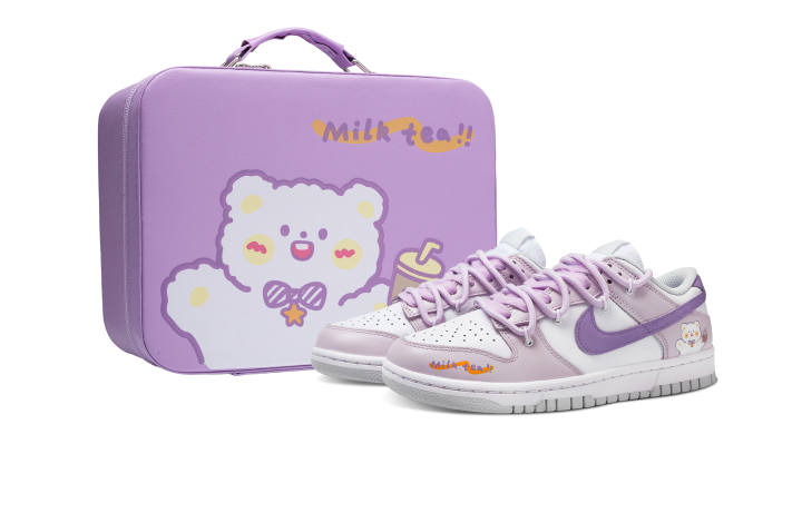 Nike Nike Dunk Slip Resistant Abrasion Resistant Low top Skateboard Shoes Women's Light Lavender