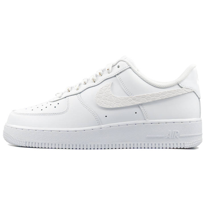 Nike Nike Air Force 1 Slip Resistant Abrasion Resistant Low top Skateboard Shoes Men's White