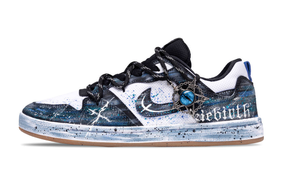 Nike Nike SB Alleyoop Starlight Eye Low top Skateboard Shoes Unisex Black Blue