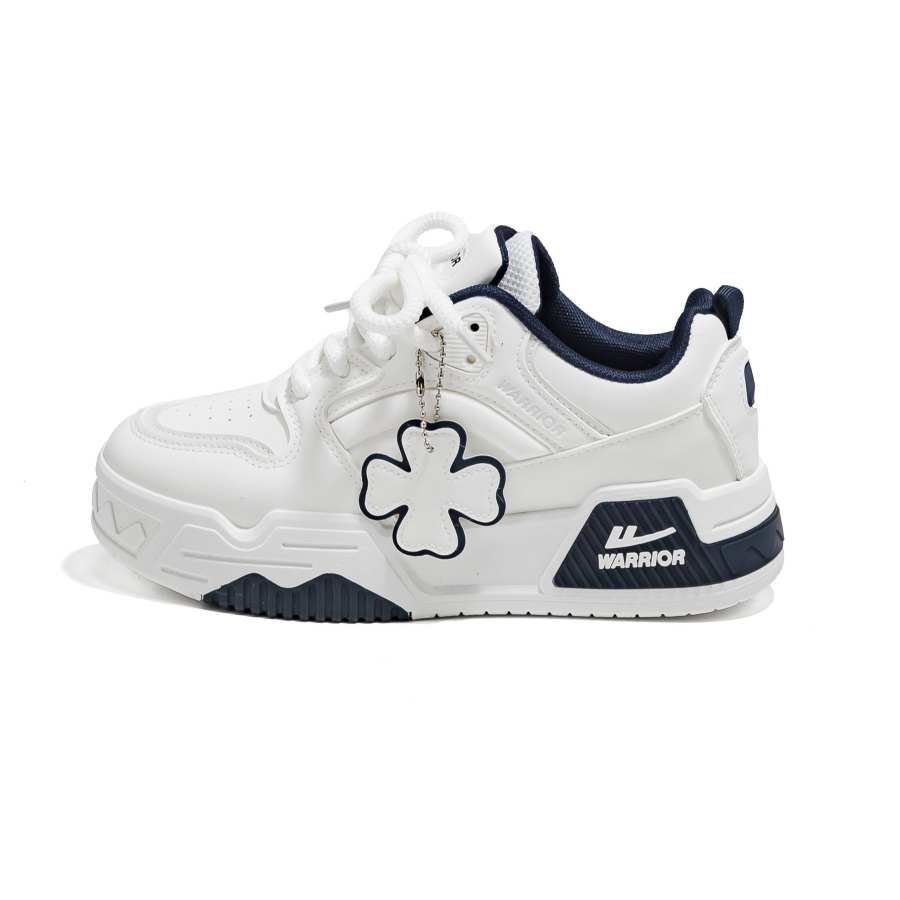 WARRIOR Warrior Low top Skateboard Shoes Unisex White Dark Blue