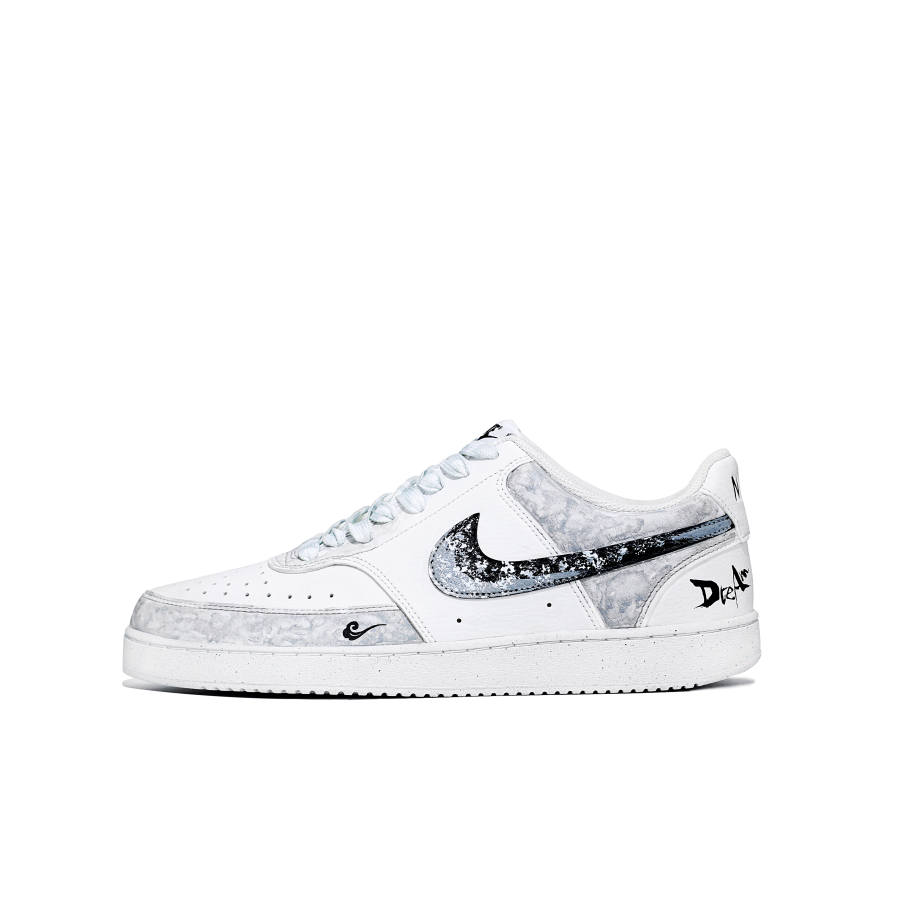 Nike Nike Court Vision 1 Floating Life Like A Dream, Deconstructed Shoelace Slip Resistant Abrasion Resistant Balance