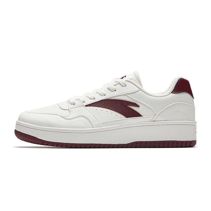 Anta First Year Skateboard Shoes Men's Ivory White/Crimson Red