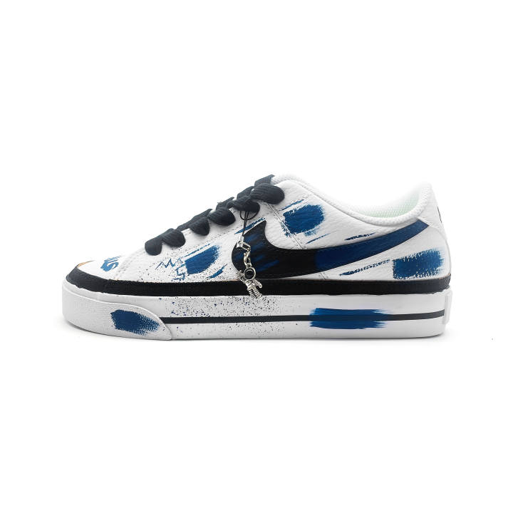 Nike Nike Court Royal Space Exploration Cushioning Low top Skateboard Shoes Unisex White Blue