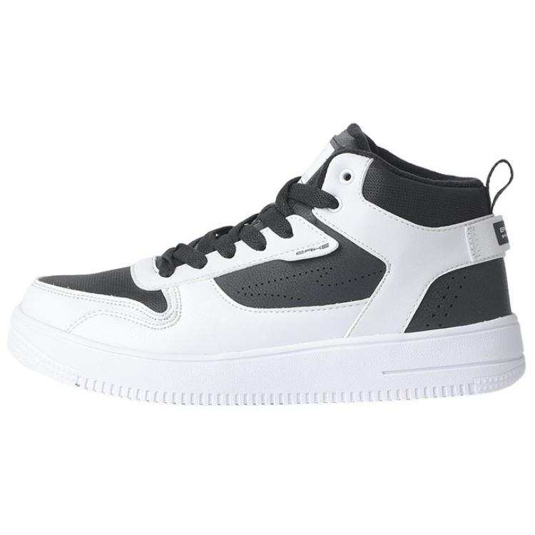Erke Fleece Lined Comfortable Fashion Thermal Slip Resistant High top Skateboard Shoes Women's Black White