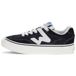Ollieskate Textile, Synthetic Leather Low top Skateboard Shoes Unisex Black