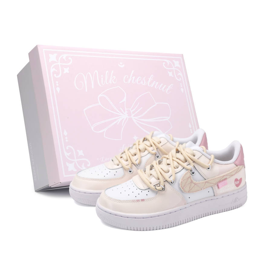 Nike Nike Air Force 1 Heartbeat Rewind Abrasion Resistant Abrasion Resistant Low top Skateboard Shoes Women's
