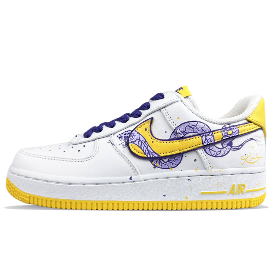 Nike Kobe Bryant x Nike Air Force 1 Slip Resistant Low top Skateboard Shoes Men's White