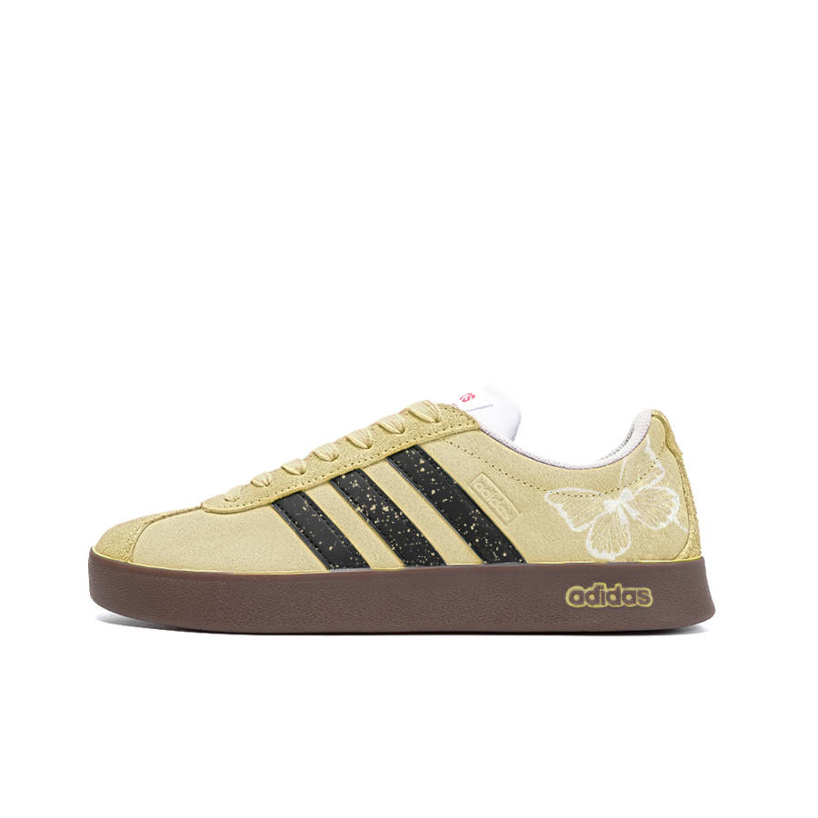 Adidas Neo VL Court Lifestyle Slip Resistant Abrasion Resistant Low top Skateboard Shoes Unisex Yellow