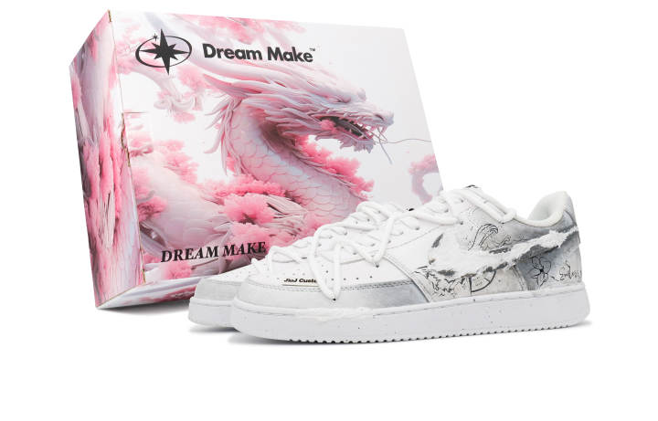 Nike Nike Court Vision 1 Ninth Inning Manufacturing, Cloud Sea Mist Slip Resistant Abrasion Resistant Low top