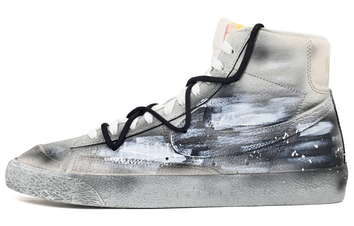 Nike Nike Blazer Mid Blizzard Battlefield Slip Resistant Abrasion Resistant Mid top Skateboard Shoes Unisex Ecru