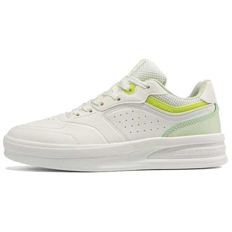 361° Slip Resistant Abrasion Resistant Low top Skateboard Shoes Women's White Green
