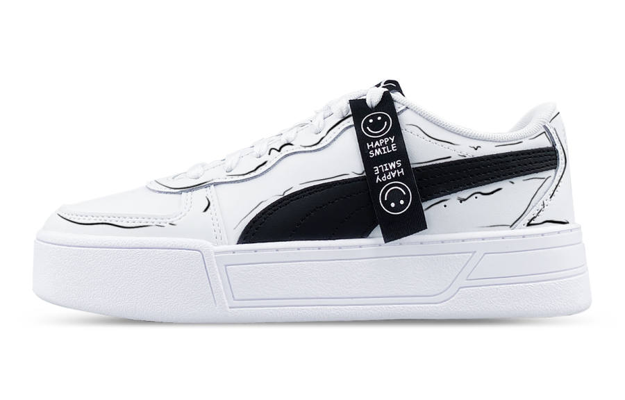 PUMA Skye Low top Skateboard Shoes Women's Black White