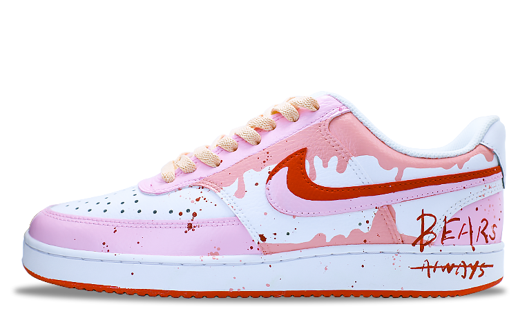 Nike Nike Court Vision 1 Low top Skateboard Shoes Unisex Pink White