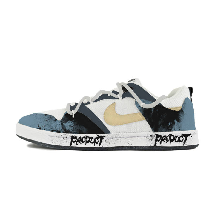 Nike Nike SB Alleyoop Abrasion Resistant Low top Skateboard Shoes Men's White Black Blue