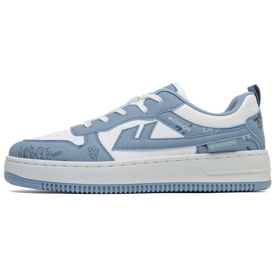 WARRIOR Warrior Low top Skateboard Shoes Men's White Blue