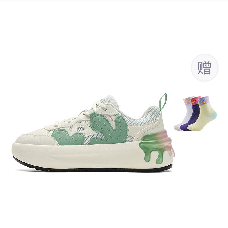 FILA CACTI Cactus Shoe Lightweight And Breathable Low top Skateboard Shoes Women's Yellow Green