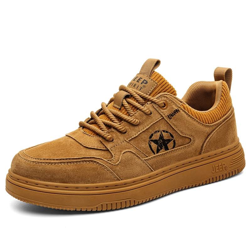 JEEP SPIRIT Abrasion Resistant Height Increasing Low top Skateboard Shoes Men's