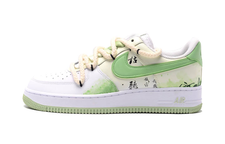 Nike Nike Air Force 1 Low top Skateboard Shoes Men's Light Green