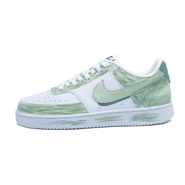 Nike Nike Court Vision Avocado Leather Low top Skateboard Shoes Unisex Light Green