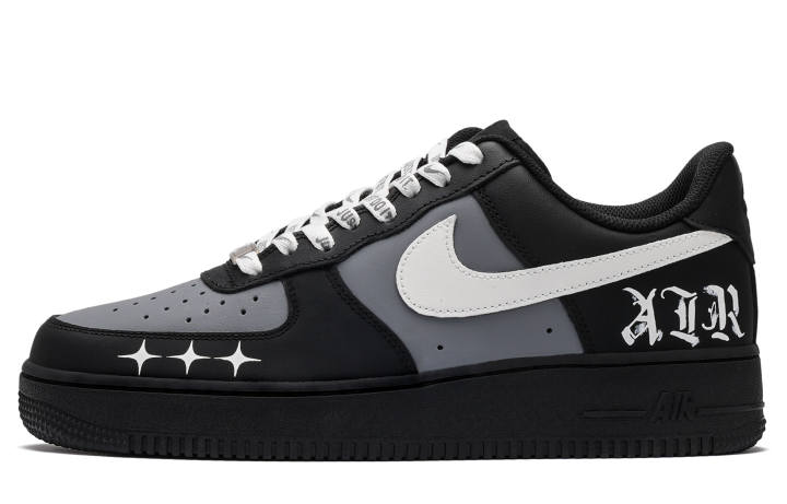 Nike Nike Air Force 1 Cushioning, Wear Resistant Low top Skateboard Shoes Unisex Black
