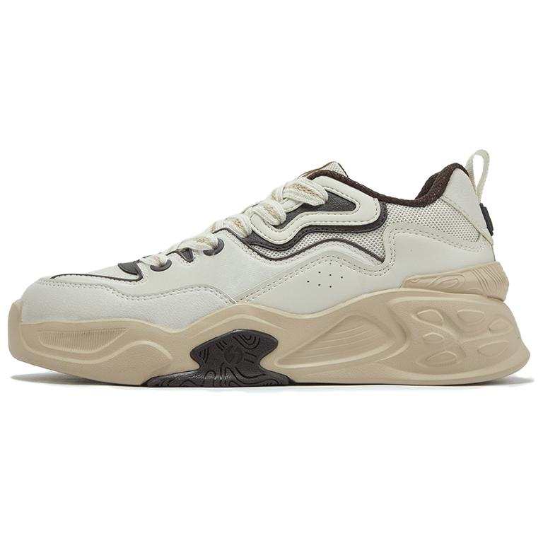 361° Jincheng Fashion Trend Slip Resistant Cushioning Abrasion Resistant Low top Skateboard Shoes Men's Oat