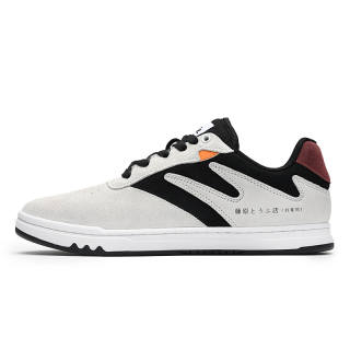 GOLUCK Coverage Support Low top Skateboard Shoes Unisex Gray Black