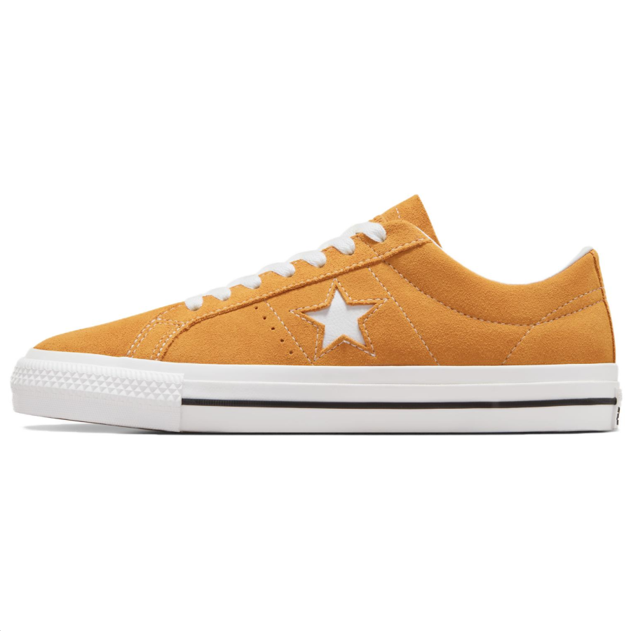 Converse One Star Pro Slip Resistant Abrasion Resistant Low top Skateboard Shoes Unisex Yellow
