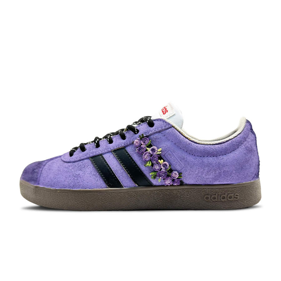 Adidas Neo VL Court 2.0 Wear resistant And Lightweight Low top Skateboard Shoes Unisex Purple