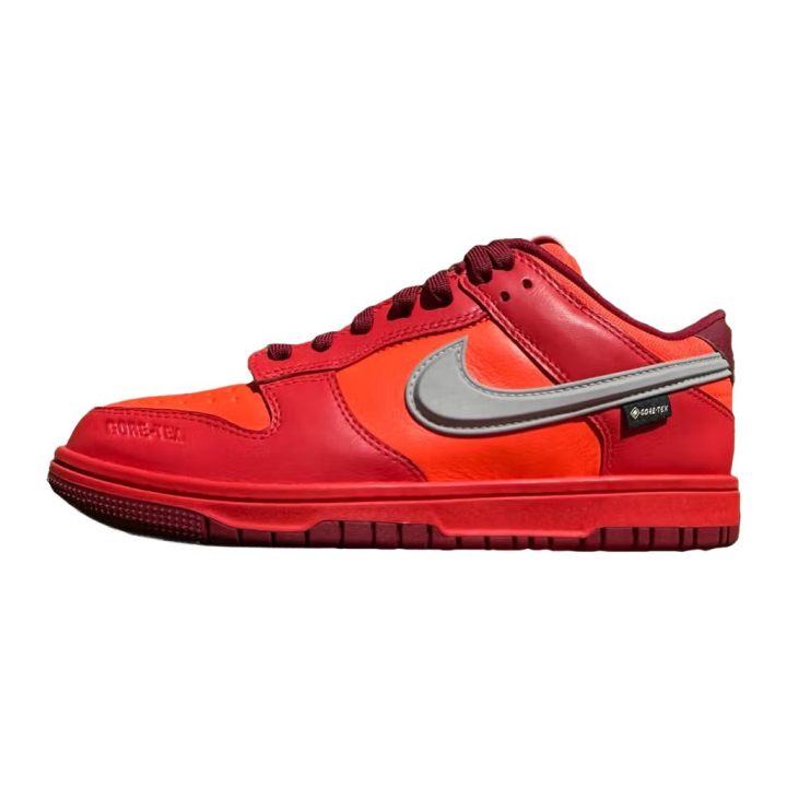 Nike Nike Dunk Abrasion Resistant Low top Skateboard Shoes Unisex Red