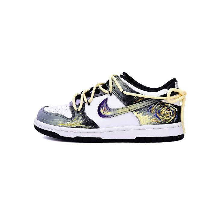 Nike Nike Dunk Skateboard Shoes Unisex Low Top Starry Black