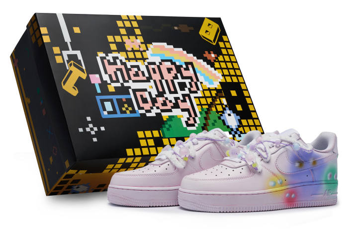 Nike Nike Air Force 1 LOW 811 Manufacturing, Strawberry Gummies, Special Shoe Box Slip Resistant Abrasion Resistant