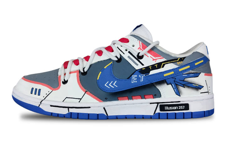 Nike Nike Dunk Low Fairyland, Genesis Cushioning, Wear Resistant Low top Skateboard Shoes Men's Blue