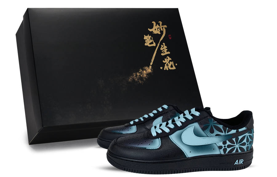 Nike Nike Air Force 1 Wondrous Brush Strokes Bloom, Ten Thousand Layers Of Floral Shadows Low top Skateboard Shoes Unisex