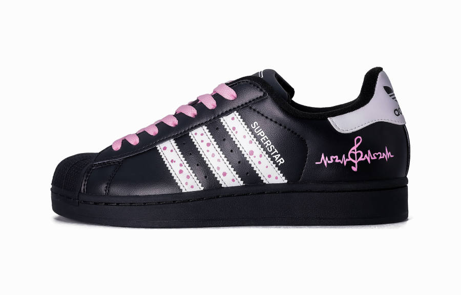 Adidas Originals Superstar Abrasion Resistant Lightweight Low top Skateboard Shoes Unisex Pink