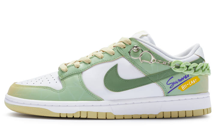 Nike Nike Dunk Low 811 Manufacturing Low top Skateboard Shoes Men's Green White Blue